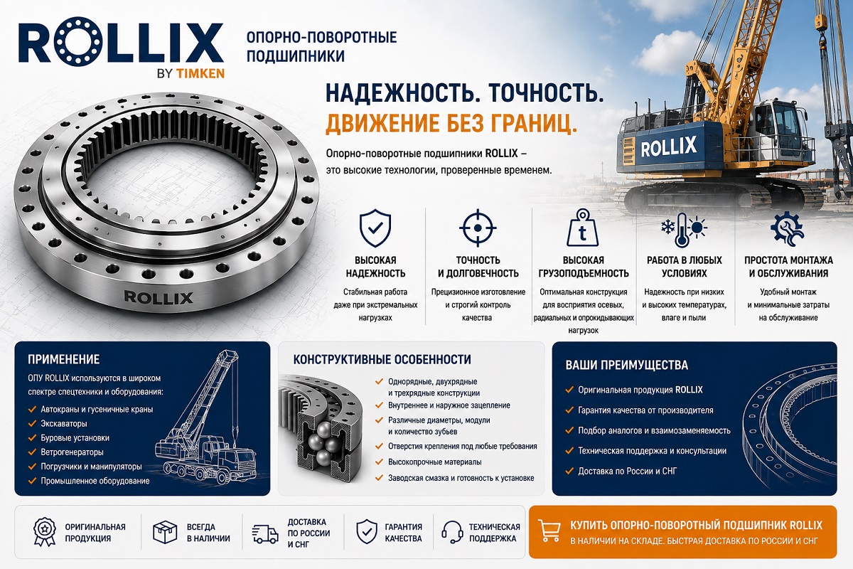 Опорно-поворотные устройства Rollix