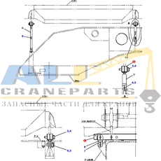 Опора TADANO 345-902-41100 для CL-500-1