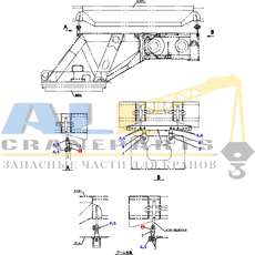 Опора TADANO 345-904-20100 для CL-500-1