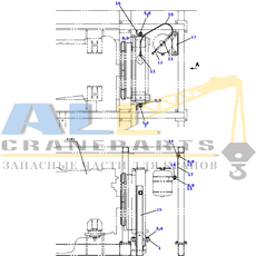 Амортизирующая подушка TADANO 347-801-30300 для CL-500-1