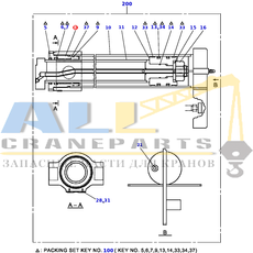 Кожух штока TADANO 360-536-96000 для CL-500-1