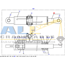 Шток в сборе TADANO 360-537-29520 для CL-500-1