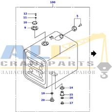 Уплотнение TADANO 361-018-75040 для CL-500-1