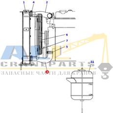 Выходной шланг TADANO 363-304-35010 для CL-500-1