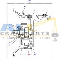 Выходная шестерня TADANO 364-020-85020 для CL-500-1