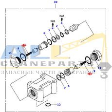 Пружина A TADANO 366-241-66200 для CL-500-1