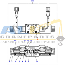 Проставка TADANO 366-401-75040 для CL-500-1