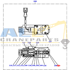 Пробка TADANO 366-416-87510 для CL-500-1