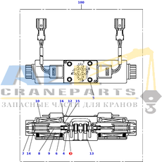 Фиксатор A TADANO 366-416-87520 для CL-500-1