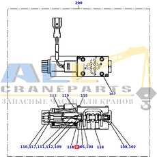 Фиксатор C TADANO 366-416-87540 для CL-500-1