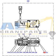 Пружина A TADANO 366-416-87550 для CL-500-1