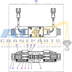 Направляющая соленоида TADANO 366-416-87580 для CL-500-1