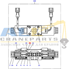 Винт TADANO 366-463-75030 для CL-500-1