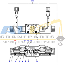 Катушка соленоида TADANO 366-463-75050 для CL-500-1