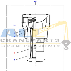 Фильтрующий элемент TADANO 366-733-35010 для CL-500-1