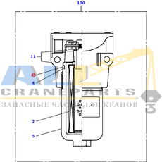 Уплотнительное кольцо TADANO 366-733-35020 для CL-500-1