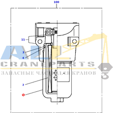 Корпус TADANO 366-733-35040 для CL-500-1