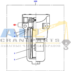 Головка в сборе TADANO 366-733-35050 для CL-500-1