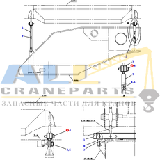Палец TADANO 370-001-49540 для CL-500-1