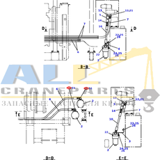 Соединение с уплотнительным кольцом TADANO 370-009-08720 для CL-500-1