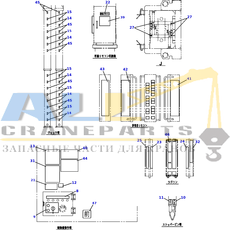 Фирменная табличка TADANO TADANO 370-022-09540 для CL-500-1