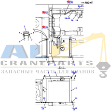 Хомут TADANO 370-057-00050 для CL-500-1