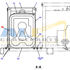 Хомут TADANO 428-809-90202 для CL-500-1