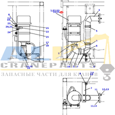 Хомут в сборе TADANO 444-200-77550 для CL-500-1