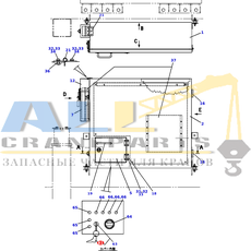 Запасной ключ, 2 шт. TADANO 444-305-17520 для CL-500-1