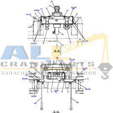 Опора TADANO 753-300-10200 для CL-500-1