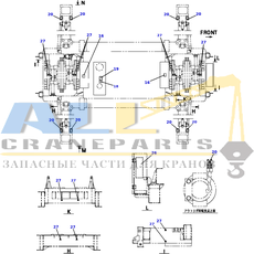 Светоотражатель зелёный TADANO 753-900-10390 для CL-500-1