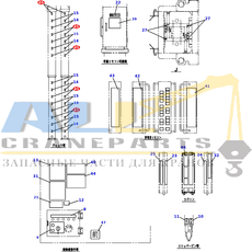 Светоотражатель зелёный TADANO 753-900-10390 для CL-500-1