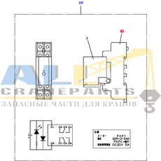 Разъём TADANO 754-300-12320 для CL-500-1