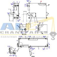 Коробка TADANO 754-300-17100 для CL-500-1