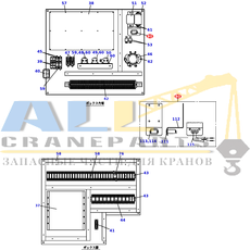Счётчик моточасов в сборе TADANO 754-300-17300 для CL-500-1