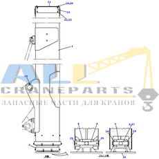 Наружный корпус в сборе TADANO 756-100-24001 для CL-500-1