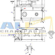 Опора TADANO 757-900-22100 для CL-500-1