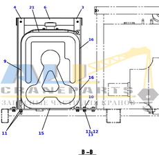 Опора TADANO 757-900-22100 для CL-500-1
