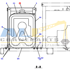 Крышка TADANO 757-900-22500 для CL-500-1