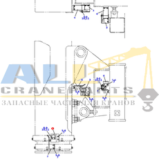 Опора TADANO 757-900-26110 для CL-500-1