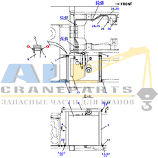 Шплинт TADANO 801-363-32025 для CL-500-1