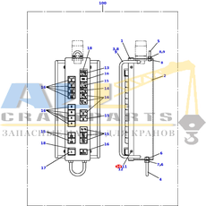 Машинный винт TADANO 801-723-04010 для CL-500-1