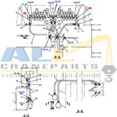 Соединительный штуцер TADANO 803-060-30040 для CL-500-1