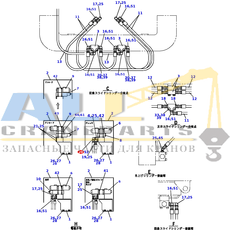 Соединение с уплотнительным кольцом TADANO 804-306-20600 для CL-500-1