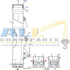 Стопорное кольцо TADANO 806-021-10450 для CL-500-1
