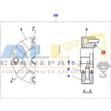 Пружинный штифт TADANO 807-201-05010 для CL-500-1