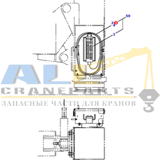 Гофрированная трубка TADANO 821-000-01804 для CL-500-1