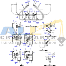 Болт TADANO 901-012-10015 для CL-500-1