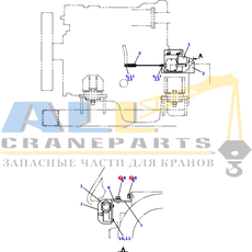 Болт TADANO 901-012-10020 для CL-500-1