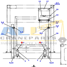 Болт TADANO 901-015-12030 для CL-500-1